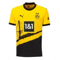Fotballdrakt Herre Borussia Dortmund Karim Adeyemi #27 Hjemmedrakt 2023-24 Kortermet